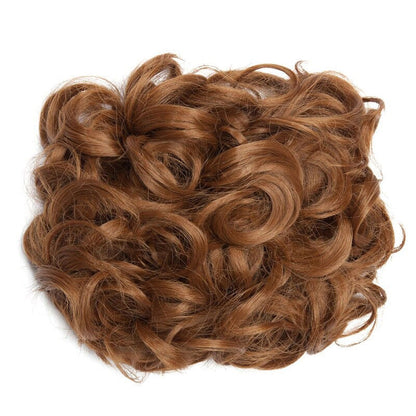Easy Stretch Clip-in Large Curly Hair Bun Extension for Instant Volume 0