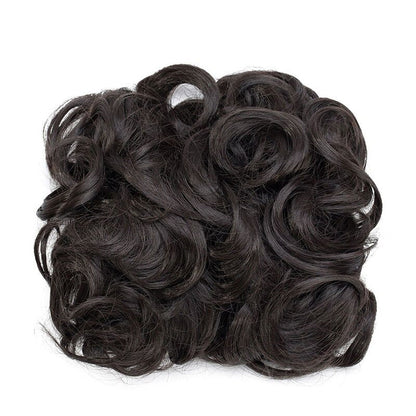 Easy Stretch Clip-in Large Curly Hair Bun Extension for Instant Volume 10