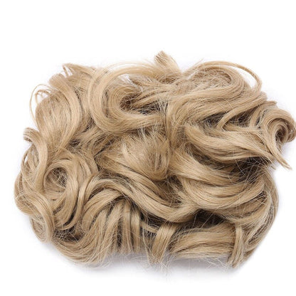 Easy Stretch Clip-in Large Curly Hair Bun Extension for Instant Volume 11