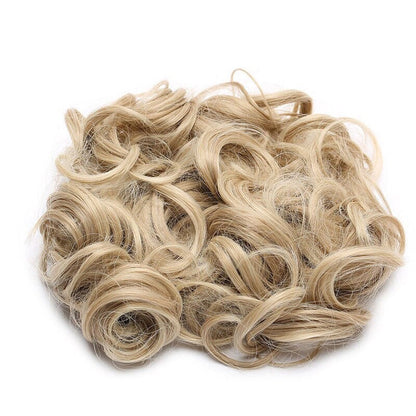 Easy Stretch Clip-in Large Curly Hair Bun Extension for Instant Volume 19
