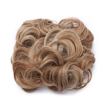 Easy Stretch Clip-in Large Curly Hair Bun Extension for Instant Volume 24