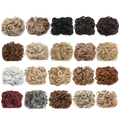 Easy Stretch Clip-in Large Curly Hair Bun Extension for Instant Volume 6