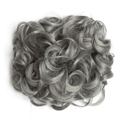 Easy Stretch Clip-in Large Curly Hair Bun Extension for Instant Volume 8