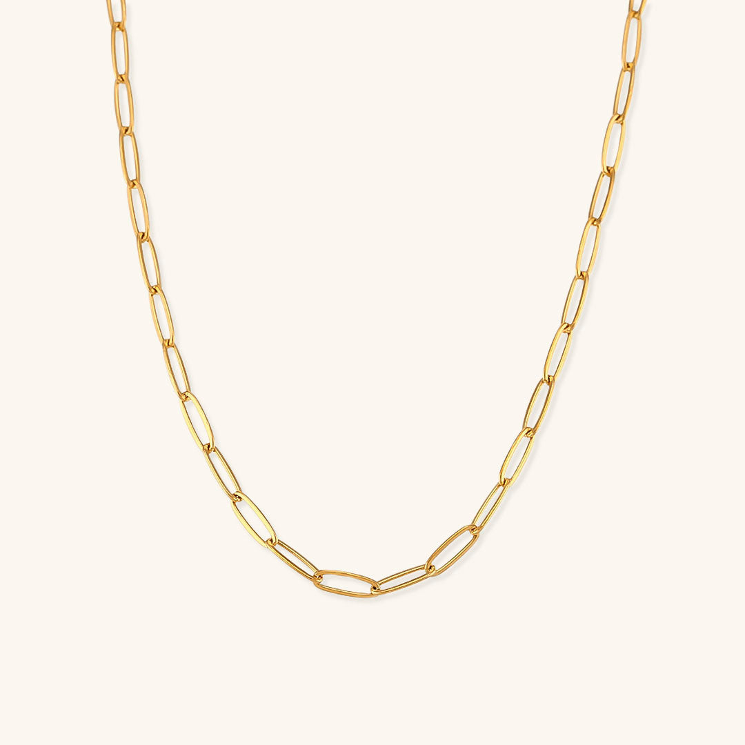 Elegant 18k Gold-Plated Chain Necklace for Women – Adjustable 16-Inch Gold Necklace with 2-Inch Extension 0