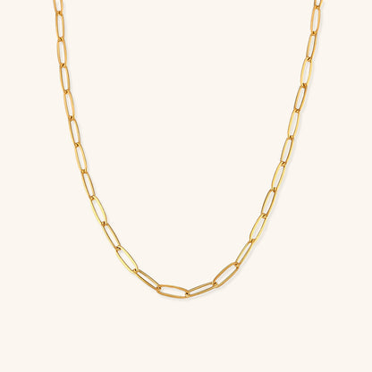 Elegant 18k Gold-Plated Chain Necklace for Women – Adjustable 16-Inch Gold Necklace with 2-Inch Extension 0