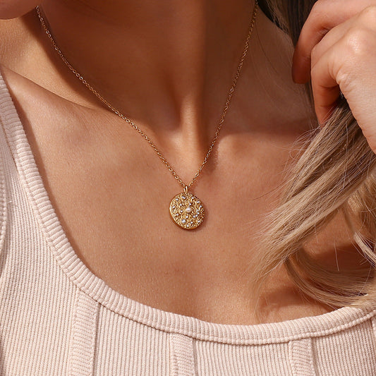 Elegant 18k Gold-Plated Cosmic Necklace – Waterproof and Hypoallergenic Design 1