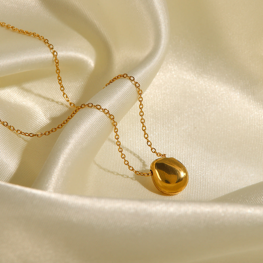 Elegant Freshwater Pearl Necklace with 18k Gold Plating – Hypoallergenic and Waterproof for Women 7