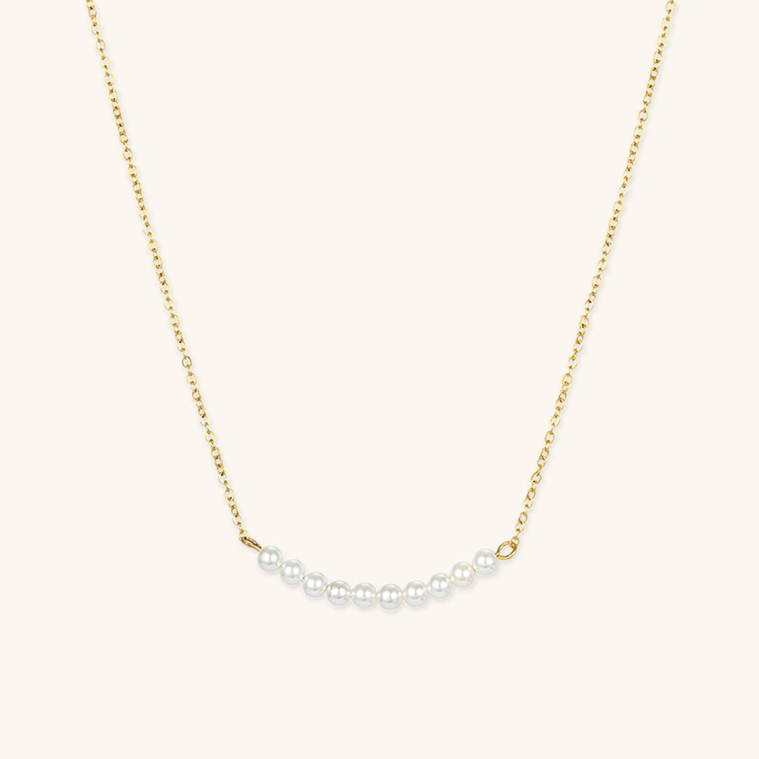 Elegant Freshwater Pearl Necklace with 18k Gold Plating – Timeless Accessory for Any Occasion 0