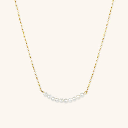 Elegant Freshwater Pearl Necklace with 18k Gold Plating – Timeless Accessory for Any Occasion 0