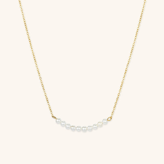 Elegant Freshwater Pearl Necklace with 18k Gold Plating – Timeless Accessory for Any Occasion 0