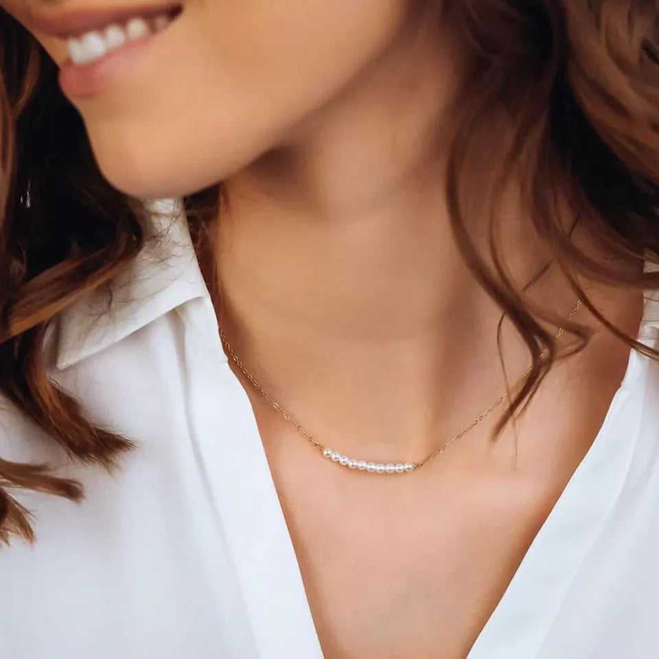 Elegant Freshwater Pearl Necklace with 18k Gold Plating – Timeless Accessory for Any Occasion 7
