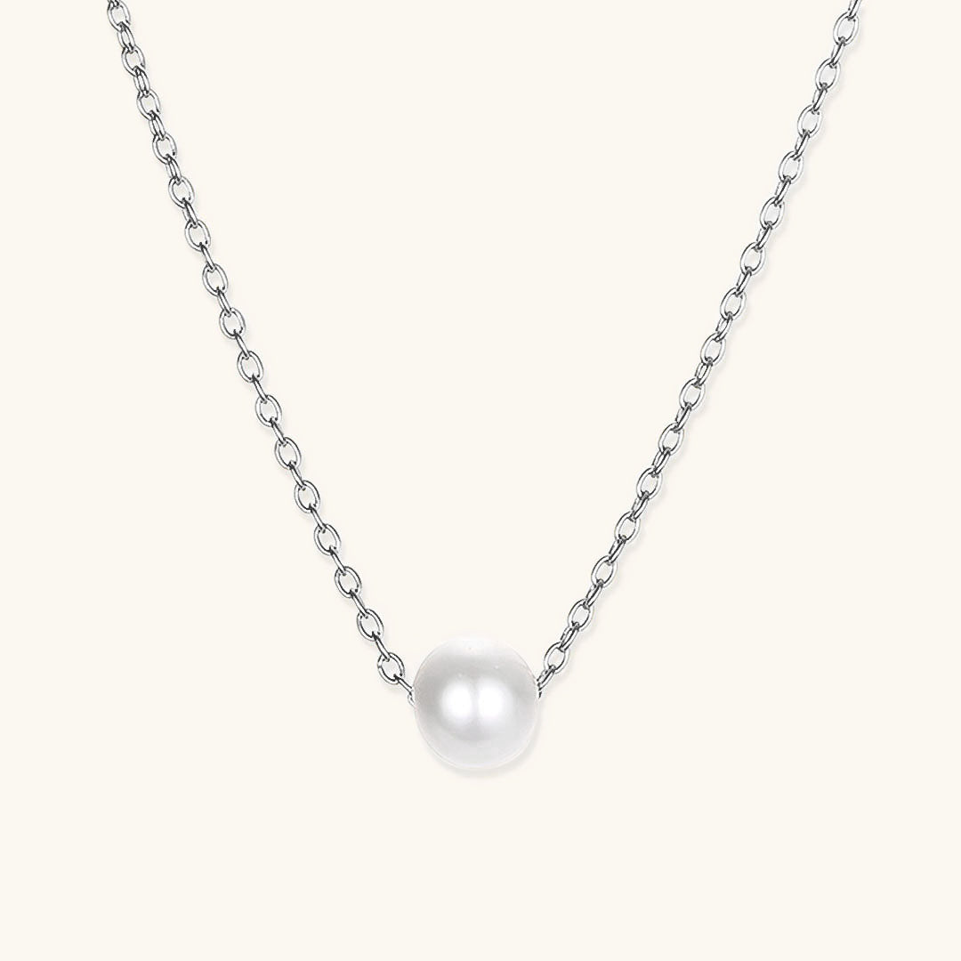 Elegant Freshwater Pearl Necklace with Waterproof Gold Chain – 15 Inch Length and 2 Inch Extension 6