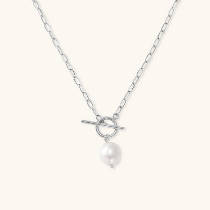Elegant Freshwater Pearl Necklace with Waterproof Gold Chain – 17 Inches, Hypoallergenic and Skin-Friendly 6