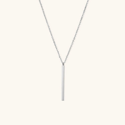 Elegant Gold Bar Necklace with Adjustable Chain Length – Hypoallergenic Stainless Steel-Plated 14k Gold 4