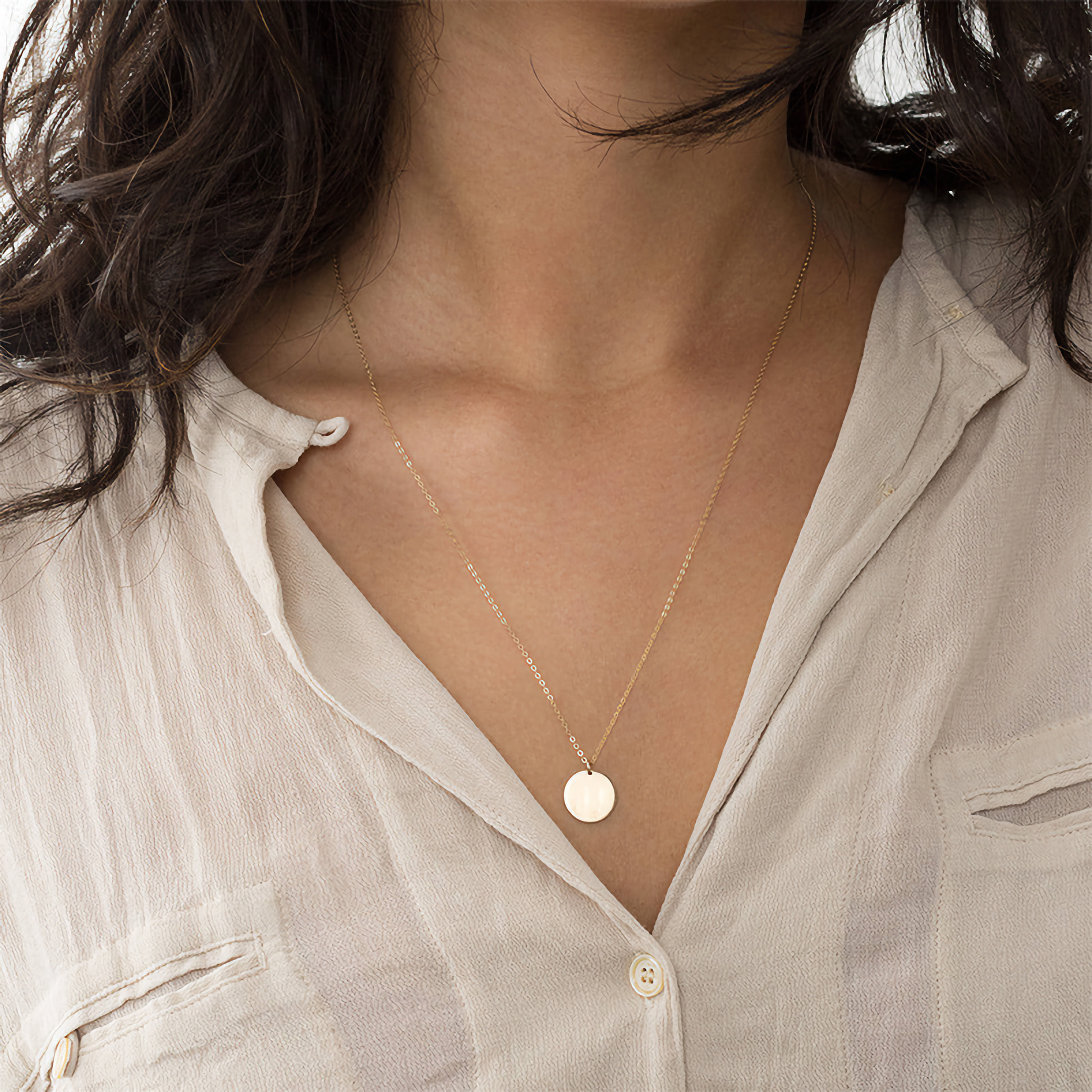 Elegant Gold Chain Necklace – Hypoallergenic Stainless Steel-Plated 14k Gold, 16.5 Inches with 3-Inch Extension 1