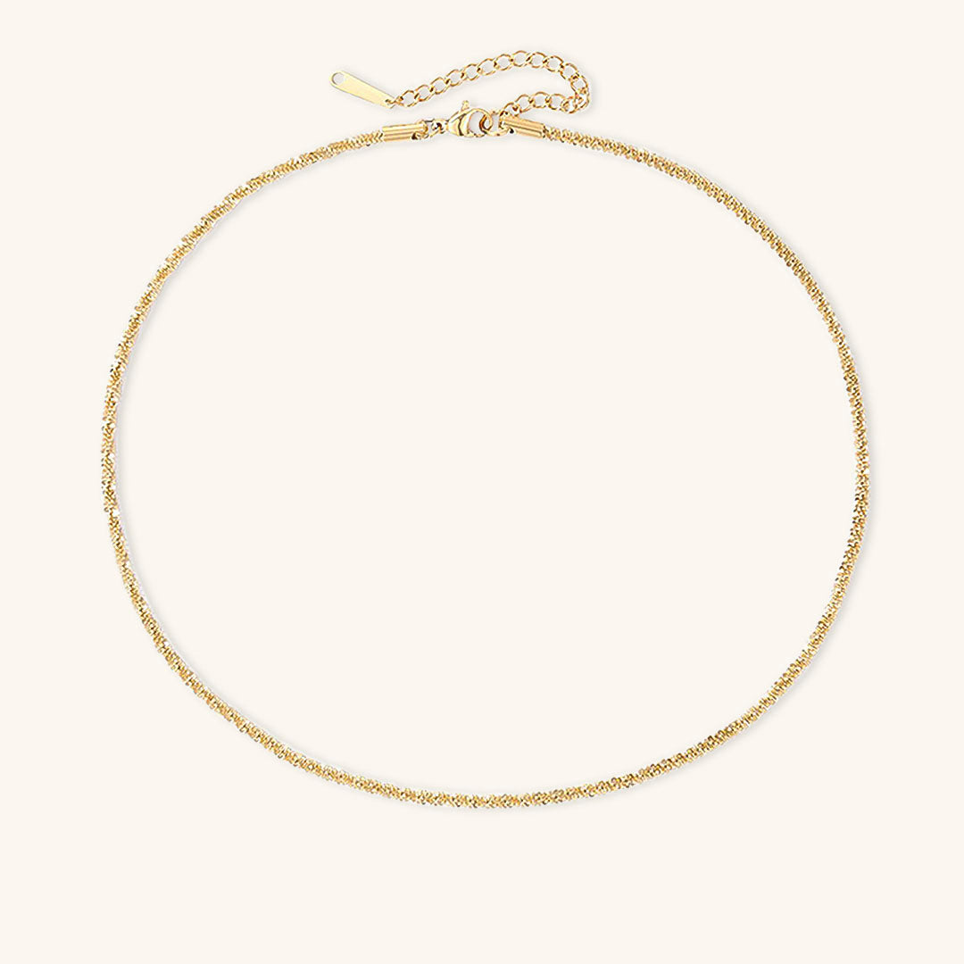 Elegant Gold Necklace for Women – Hypoallergenic Stainless Steel-Plated 14k Gold Chain, 15 Inch with Extension 0