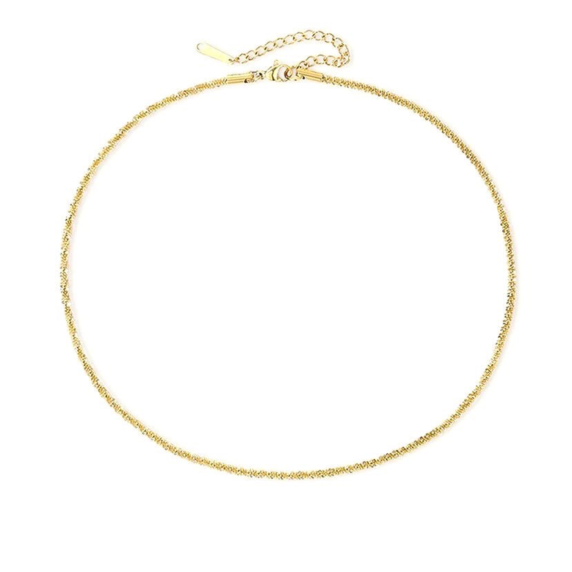 Elegant Gold Necklace for Women – Hypoallergenic Stainless Steel-Plated 14k Gold Chain, 15 Inch with Extension 7