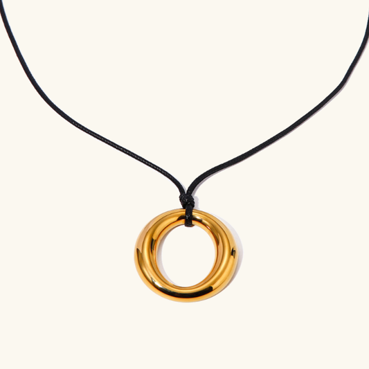 Elegant Gold Necklace for Women – Minimalist 18k Stainless Steel-Plated Pendant, 19-Inch Rope Chain 0
