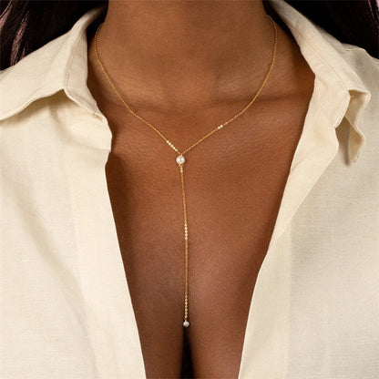 Elegant Pearl Tassel Necklace with Gold-Plated Stainless Steel – 17-Inch Chain 4