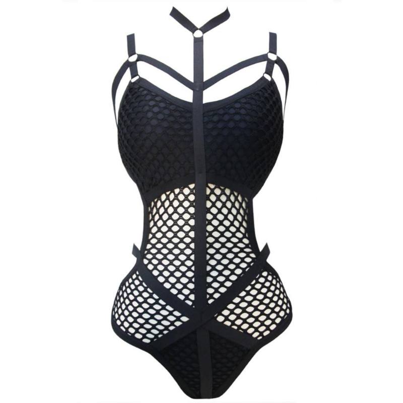 Evelyn Women's One Piece Swimsuit | Fishnet Design, Flattering Fit - Image 7