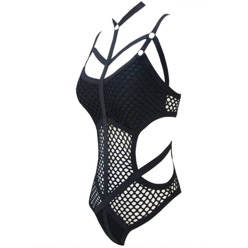Evelyn Women's One Piece Swimsuit | Fishnet Design, Flattering Fit - Image 8