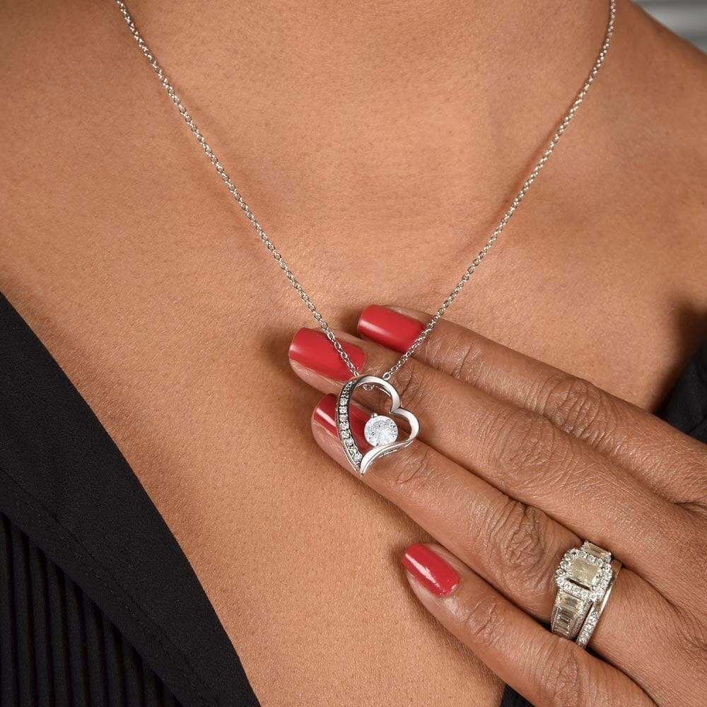 Eternal Rose Gift Box with Diamond Heart Necklace – Romantic Keepsake Gift Set for Her 4