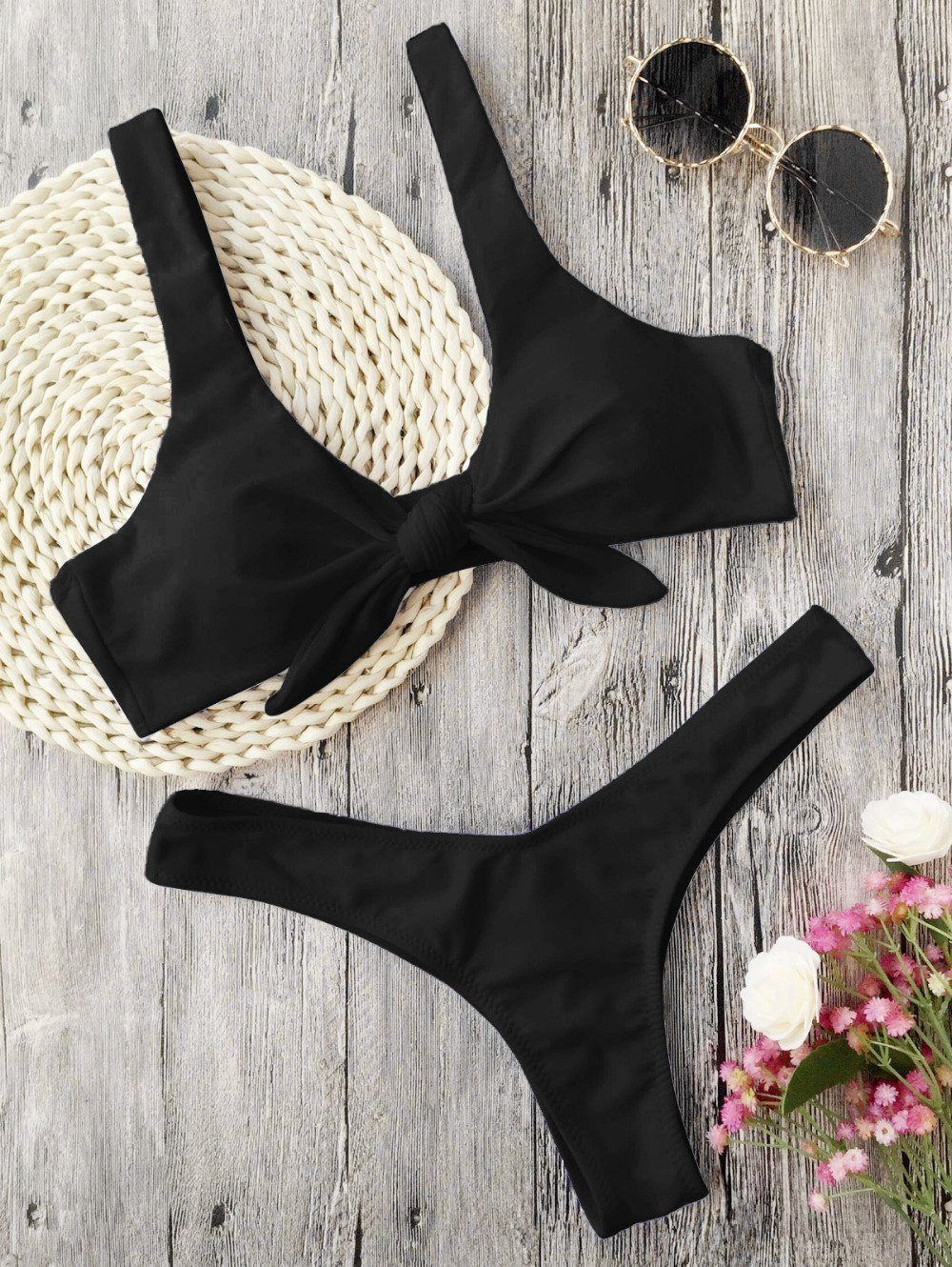 Evelyn Women's Bikini Set | Padded Thong Design, Stylish Swimwear - Image 3