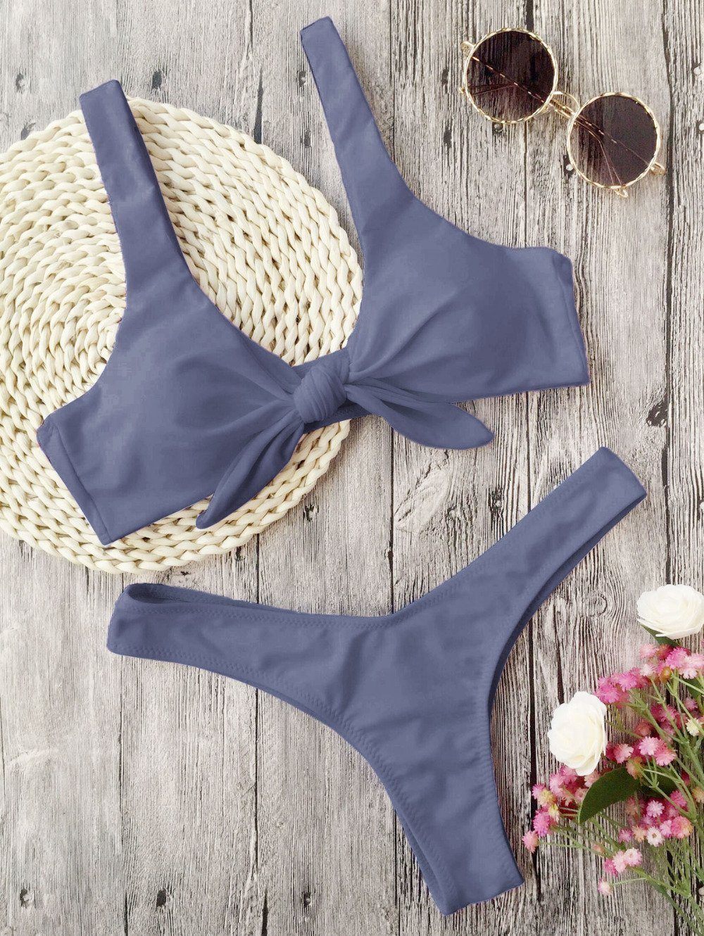 Evelyn Women's Bikini Set | Padded Thong Design, Stylish Swimwear - Image 4