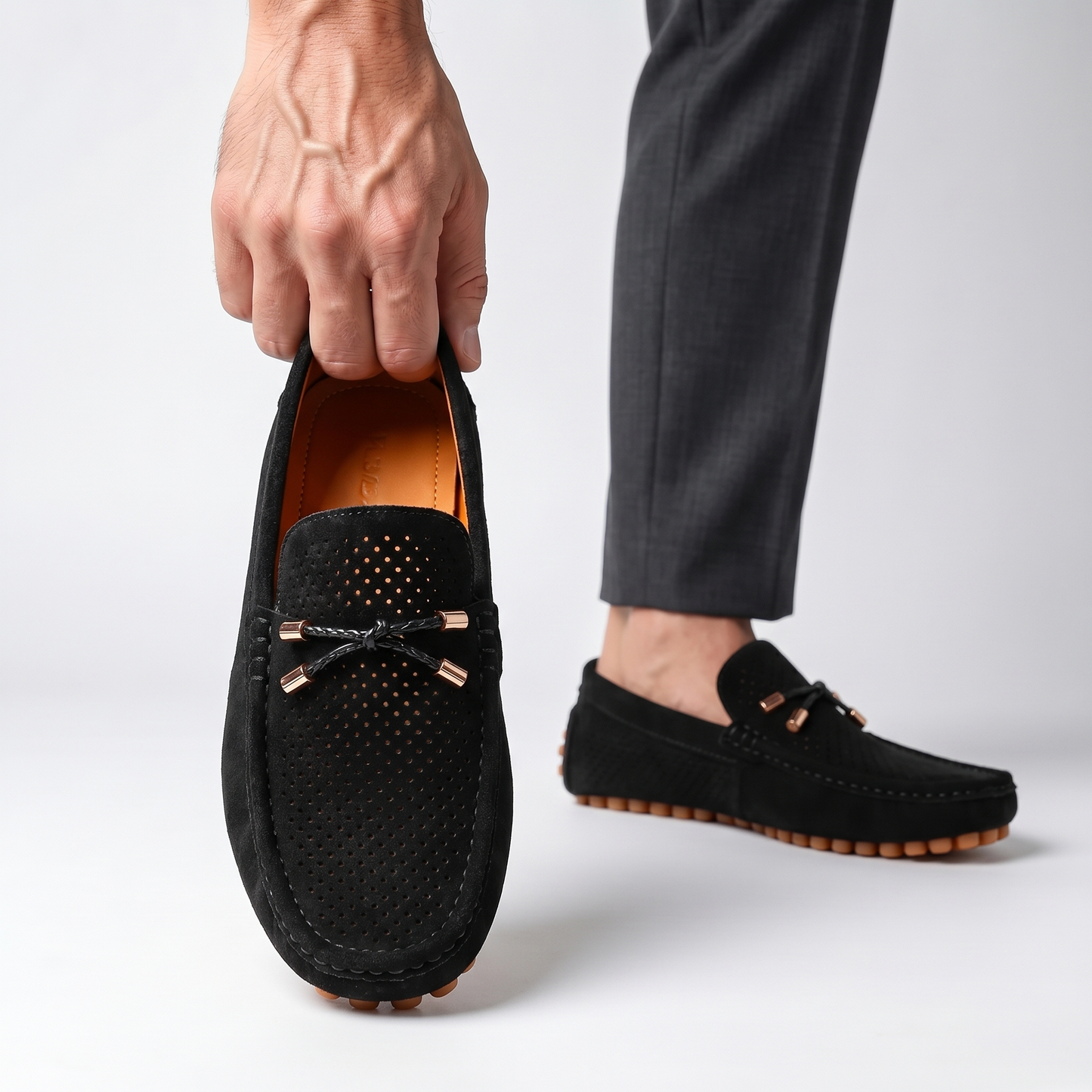 Men's Faux Leather Driving Loafers