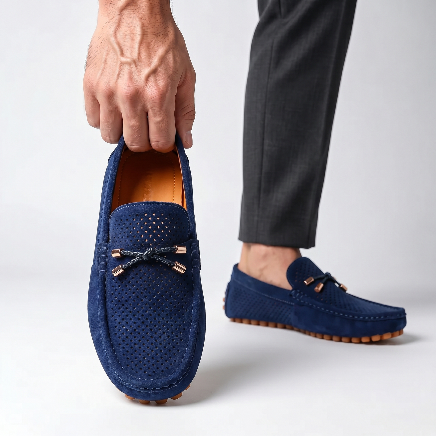 Men's Faux Leather Driving Loafers