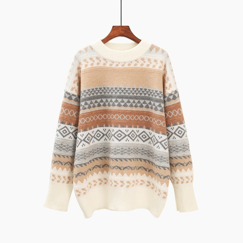 Fine-Knit O-Neck Casual Long Sleeve Sweaters 2