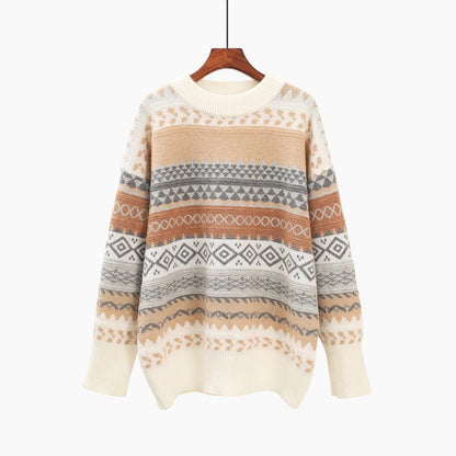 Fine-Knit O-Neck Casual Long Sleeve Sweaters 2