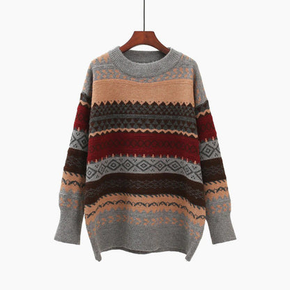 Fine-Knit O-Neck Casual Long Sleeve Sweaters 3