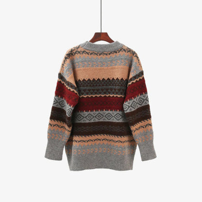 Fine-Knit O-Neck Casual Long Sleeve Sweaters 4