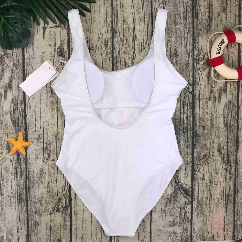 Fiona Women's One Piece Swimsuit | Deep Back Design, Padded Chest, Flamingo Print - Image 7