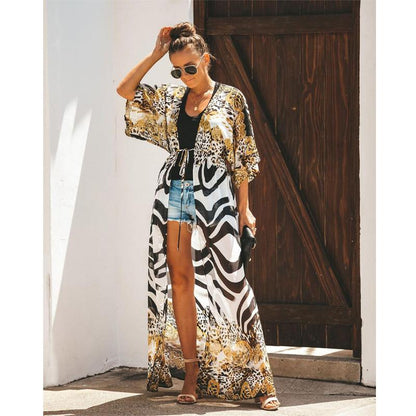 Fiona Women's Beach Cover Up | Lightweight Cotton Blend, Trendy Swim Cover Up - Image 26
