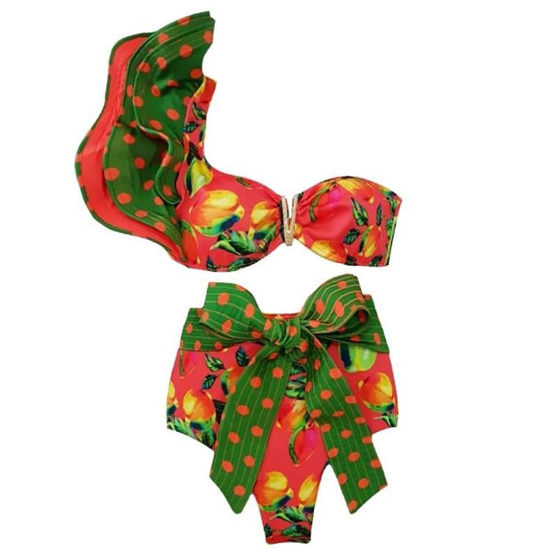 Fiona Women's Two-Piece Swimsuit | Floral Push-Up Design - Image 13