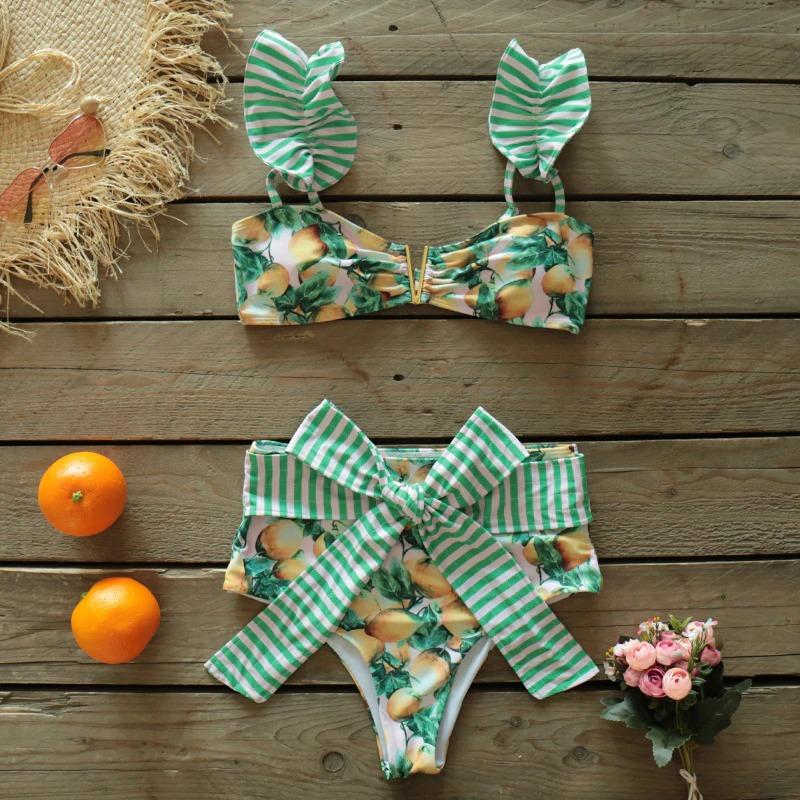 Fiona Women's Two-Piece Swimsuit | Floral Push-Up Design - Image 6