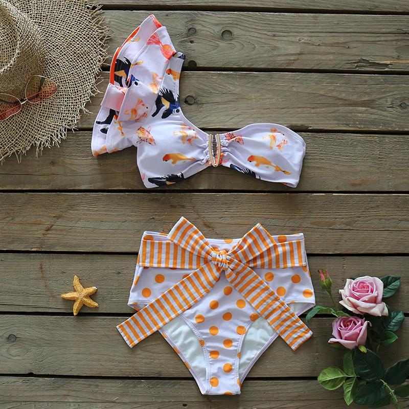 Fiona Women's Two-Piece Swimsuit | Floral Push-Up Design - Image 7
