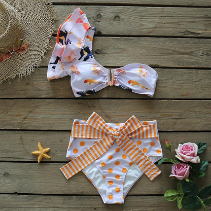 Fiona Women's Two-Piece Swimsuit | Floral Push-Up Design - Image 7