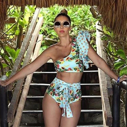 Fiona Women's Two-Piece Swimsuit | Floral Push-Up Design - Image 9