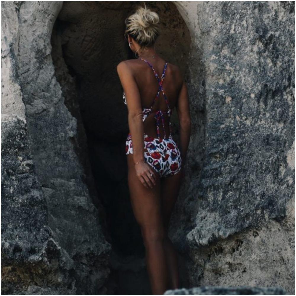 Fiona Women's Bikini Swimsuit | Floral and Paisley Design - Image 2