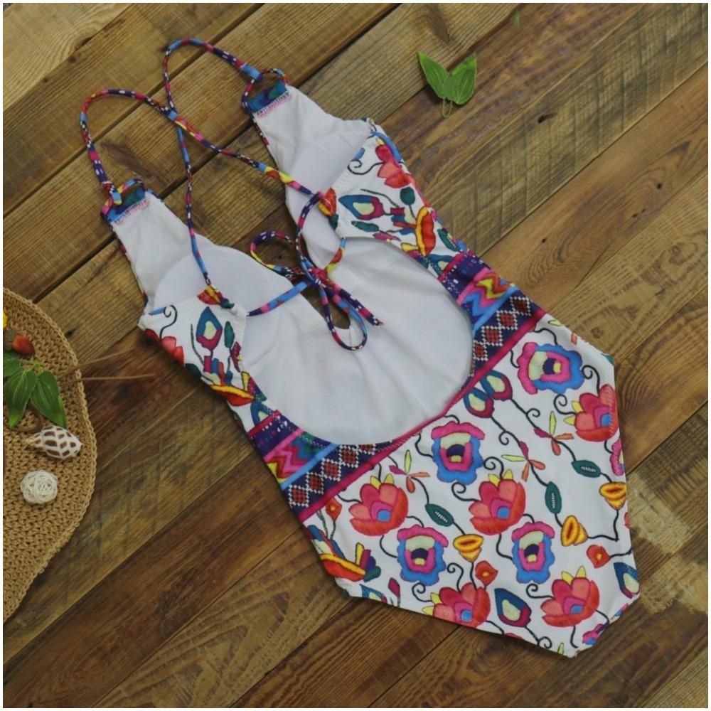 Fiona Women's Bikini Swimsuit | Floral and Paisley Design - Image 4