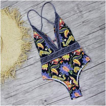 Fiona Women's Bikini Swimsuit | Floral and Paisley Design - Image 6