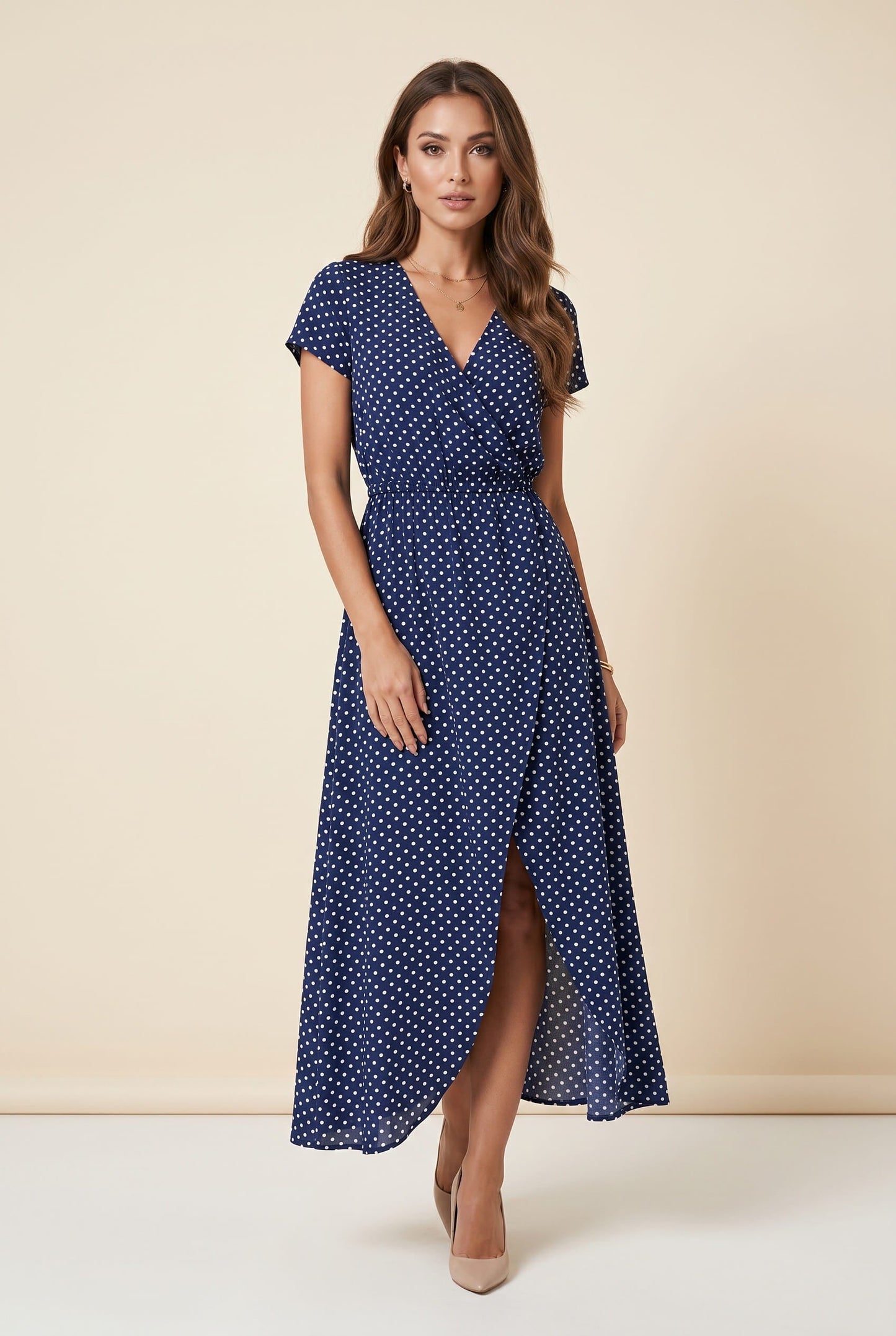 Women's Floral Wrap Dress Multicolor Lightweight Summer - 7