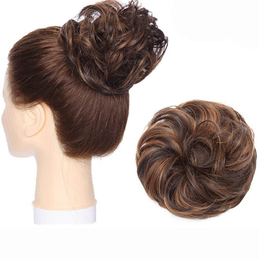 Fluffy Messy Hair Bun Extensions – Soft High-Temperature Fiber Scrunchy for Volume and Fullness – 6-7 Inches Long 0