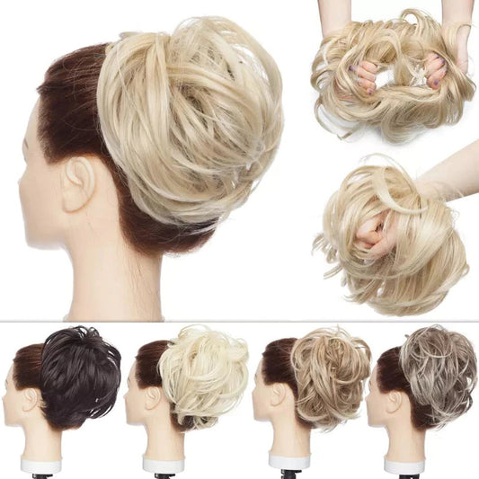 Fluffy Messy Hair Bun Extensions – Soft High-Temperature Fiber Scrunchy for Volume and Fullness – 6-7 Inches Long 2