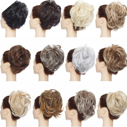 Fluffy Messy Hair Bun Extensions – Soft High-Temperature Fiber Scrunchy for Volume and Fullness – 6-7 Inches Long 7