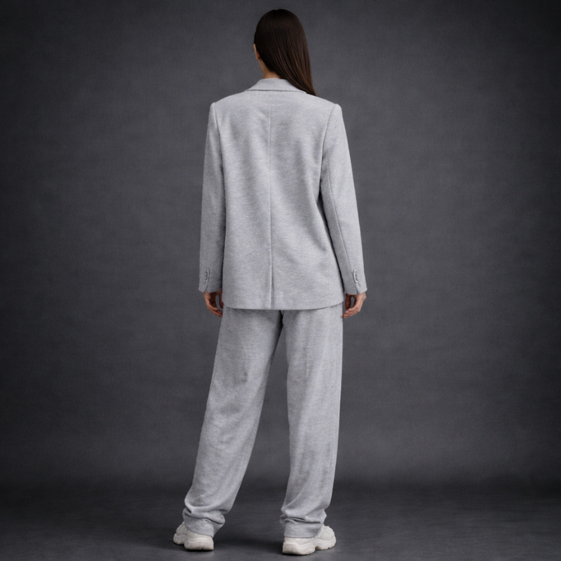 Women's Blazer & Trouser Set – back view | Hensley London
