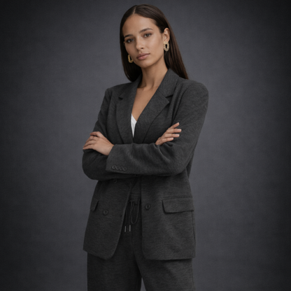 Women's Blazer & Trouser Set – detail view | Hensley London